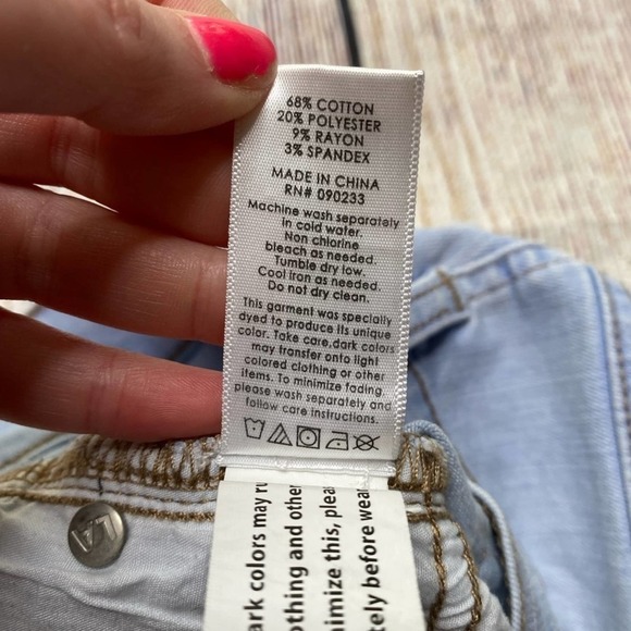 𝅺PACSUN The Shortie Light Wash Shorts Size 23 - Picture 4 of 7